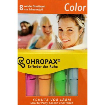 OHROPAX 彩色防水耳塞 4對入 降噪 閱讀 登山 露營 旅遊 睡眠 附發票【心心哈德】現貨 全館499超取免運｜全場下殺★滿額再享折扣