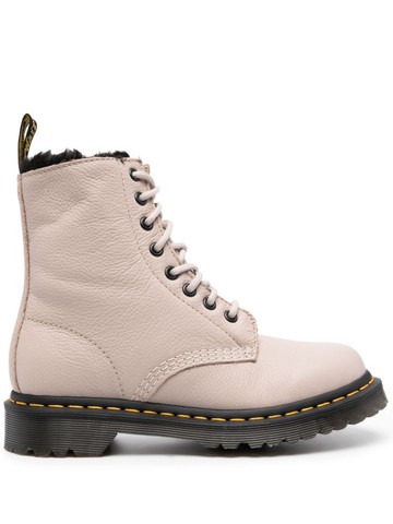 Dr. Martens - 1460 Serena Virginia boots - women - Rubber/Artificial Fur/Leather - 5 - Neutrals