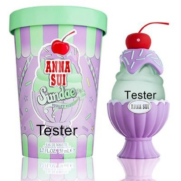 Anna Sui Sundae Violet Vibe 果漾聖代淡香水- 戀愛紫檸 50ml Tester 包裝 (原廠公司貨)