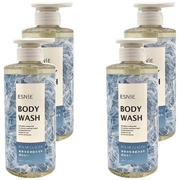 ESNIE 伊絲妮 專業淨背凍感沐浴乳 極地冰川  580ml  4瓶