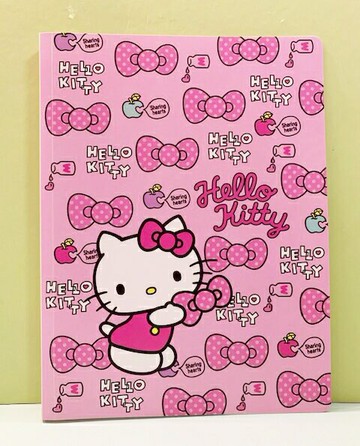 【震撼精品百貨】Hello Kitty 凱蒂貓 三麗鷗 KITTY 日本A4穿孔文件夾/板-蝴蝶結#06813 震撼日式精品百貨
