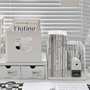 【台灣現貨】桌面書立架 書架 書檔 桌面收納架 桌面置物架 學生書桌固定 書本收納神器 辦公室文件架 桌上收納