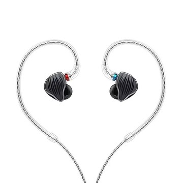FiiO FH5 四單元圈鐵MMCX單晶銅鍍銀可換線耳機 黑色 120cm線長  1組