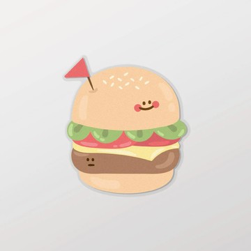 漢堡/HAppiNess/車貼、軟磁 SunBrother孫氏兄弟 3M 反光貼紙 防水貼紙 車貼貼紙 軟性磁貼