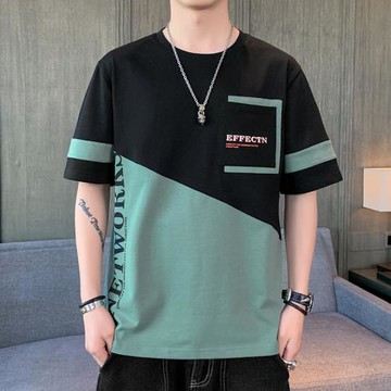 短袖t恤男款夏季潮流寬松純棉百搭潮牌褂頭半袖體恤上衣服打底衫