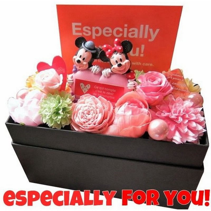 誕生日プレゼント ミッキーミニー ハート 横長ボックス プリザーブドフラワー入り 花 サプライズ 記念日 通販 Lineポイント最大0 5 Get Lineショッピング