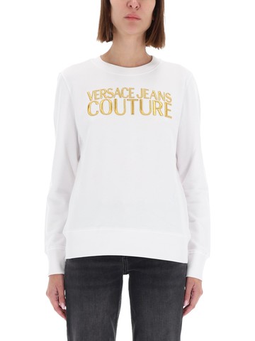 versace jeans couture sweatshirt with logo
