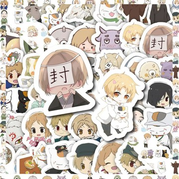 ❤️新品免運❤️夏目友人帳貼紙手帳貼 110貼夏目友人帳房間桌面DIY手賬防水貼紙 異形裝飾貼 手機平板裝飾貼畫