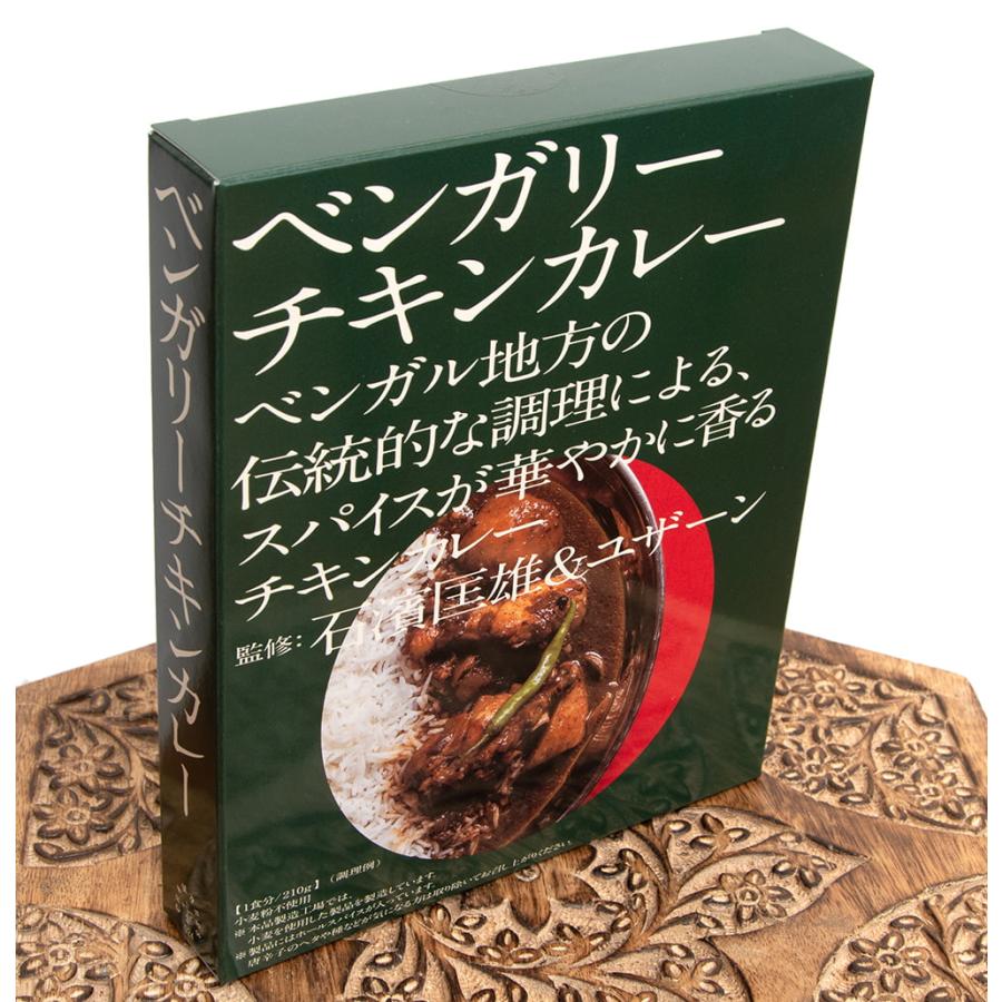 チキンカレー レトルトカレー 中辛 ベンガル 石濱匡雄＆ユザーン 監修 ベンガリーチキンカレー インドカレー