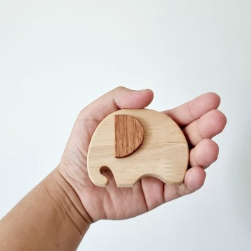 大象形磁性開瓶器（來自泰國的手工木製品）