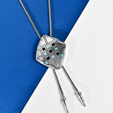 【MF select】馬賽克 保羅領帶 Bolo Tie  皮繩領帶 襯衫領繩 西裝領帶