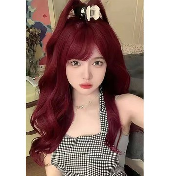 【巴黎精品】現貨+預購 長假髮捲髮/直髮整頂假髮-空氣瀏海蓬鬆透氣女假髮2款a1ji53