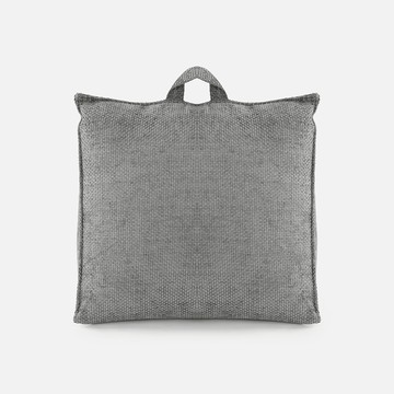 香奈兒絨編格紋三角大靠墊 灰