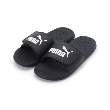 PUMA Cool Cat 2.0 魔鬼氈拖鞋 黑白 389112-01 男鞋