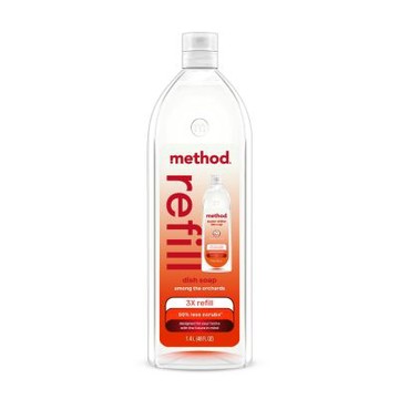 Method美則 極淨效速洗碗精補充瓶-漫步果園1.4L
