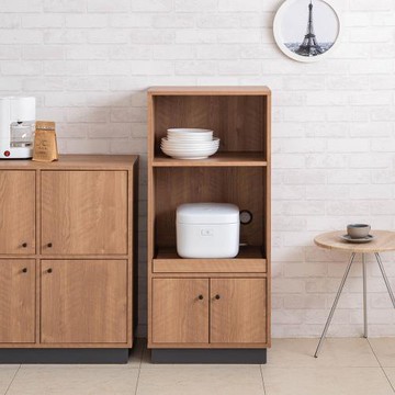 【TZUMii】莫爾雙門廚房櫃/餐櫥櫃/碗盤櫃