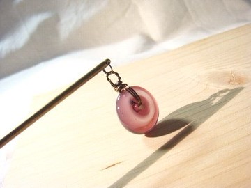 柚子林琉璃 - 髮簪 - 甜甜圈的悸動 (葡萄紫)