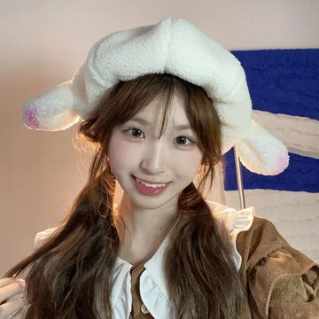 免運🔥*限時優惠*原創手作可愛小羊羔jk耳朵貝雷帽奶白羊羔絨百搭帽子 加厚 毛線帽 針織帽 冷帽 毛帽 漁夫帽 保暖帽