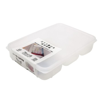 日本製 可直立冷凍保存盒 / 保鮮盒-6分格-450ml-3入
