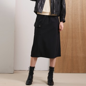 CLL巧玲瓏 彈性雙口袋休閒長裙 5010007