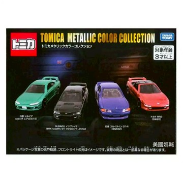 【美國媽咪】TOMICA 金屬色跑車組 MR2  typeR WRX  GT-R spec-R 日產 跑車 多美小汽車