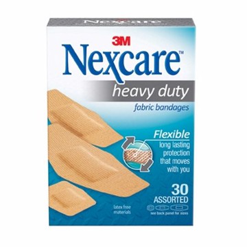 Adhesive Strip 15/16 X 1-1/8 Inch / 7/8 X 2-1/4 Inch / 1-1/8 X 3 Inch, 30 Count by 3M