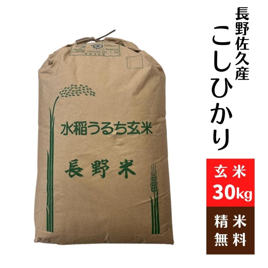 長野佐久産 こしひかり  令和5年 玄米30Kg 1等