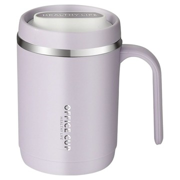 304不鏽鋼手把鋼杯 紫色 304不鏽鋼內膽  500ml  1個