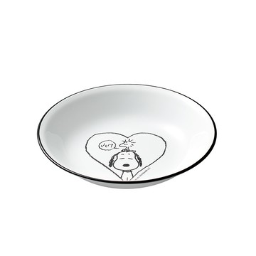 【美國康寧 CORELLE】SNOOPY史努比 復刻黑白6吋深盤