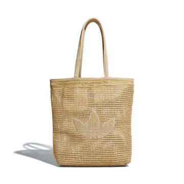 Adidas Ori Knit Tote 米色 大LOGO 針織 托特包 肩背包 KC1421
