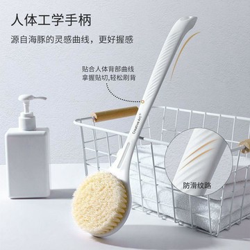 臺灣發貨>洗澡搓背神器後背沐浴刷軟毛長柄搓澡不求人神器懶人搓泥洗澡刷YQF