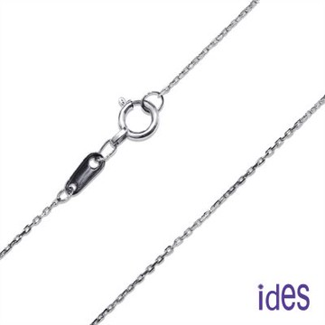 ides愛蒂思 義大利製PT950鉑金16吋項鍊鎖骨鍊（跳舞鍊-1）