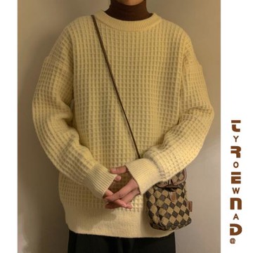 男士毛衣2022新款冬季加厚針織衫男款潮牌線衣秋冬保暖厚實打底衫