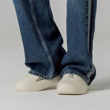 【MOZ瑞典駝鹿】巧巴達 eva 2way 穆勒涼拖鞋(燕麥白)