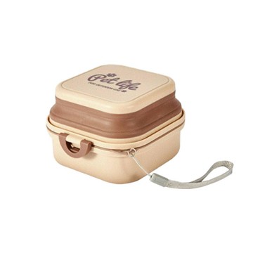 Animali｜寵物戶外雙層收納折疊碗-800ml