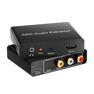 音頻解碼器 DAC 數位轉模擬解碼器 ARC音頻回傳音頻適配HDMI高清音頻轉換器光纖/同軸模擬音頻轉換器