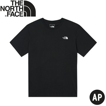 【The North Face 男 LOGO短袖T恤 AP《黑》】88GC/吸濕排汗短袖/短T/排汗衣/休閒短袖/純棉T恤