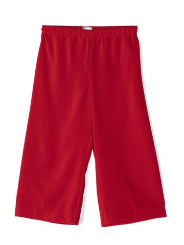 Il Gufo - elasticated-waist velvet culotte trousers - kids - Polyester - 2 - Red