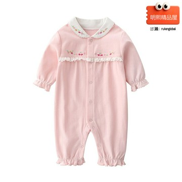 【A類純棉】嬰兒連體衣 哈衣 新生兒衣服 寶寶連體衣 爬服 春夏薄款 公主風 0-1歲 6個月 滿月禮 女嬰