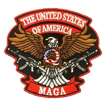 A-ONE 匯旺 美國愛國老鷹紅色向左 8.5 x 9 cm 聚酯纖維刺繡  多色
