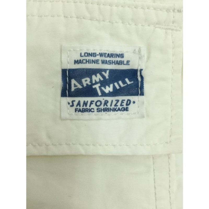 ARMY TWILL SANFORIZED◇ボトム/FREE/ナイロン/WHT | LINEショッピング