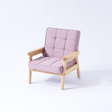 BunnyTickles - 單人小沙發_貓抓布-夜櫻紫