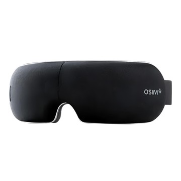 OSIM 護眼樂 Air OS-1202 眼部按摩器 溫熱氣壓按摩 舒緩眼部疲勞 可調節鬆緊  Black