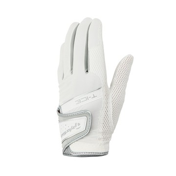 【TaylorMade】T-Ice 4.0 涼感機能高爾夫手套_左手(男)-白色