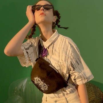 DOUBLE KING系列半圓斜背包/腰包