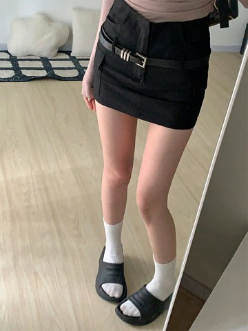 美式辣妹百搭半身裙 女夏包臀裙 工裝短裙裙褲設計感小眾裙子【不二雜貨】