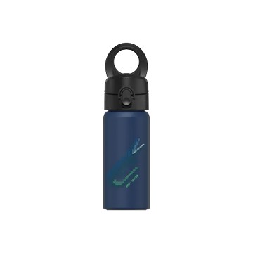 磁吸水壺 AquaStand 不鏽鋼 480cc - 無吸管 子夜藍 - None - 美洲鱷