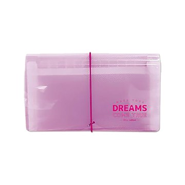 珠友Chuyu 12層迷你風琴夾/SS-10220-04/鬆緊帶/粉