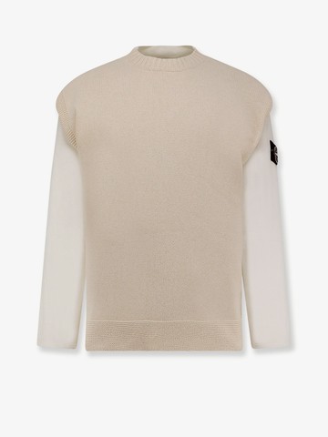 Cotton sweatshirt with knitted insert - STONE ISLAND - gender_Man