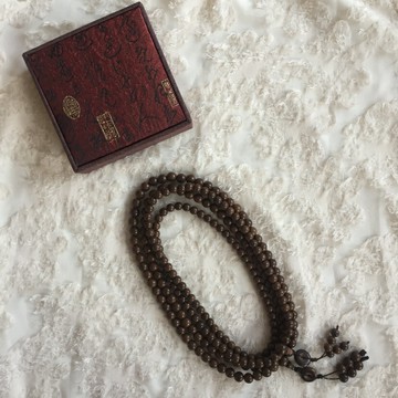 正宗自然五臺山降龍木六道木老料佛珠108顆佛珠念珠